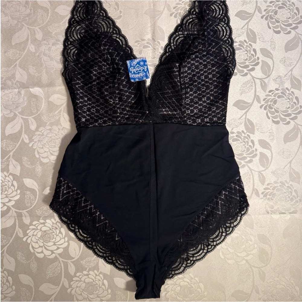 Black Lace Bodysuit Size L